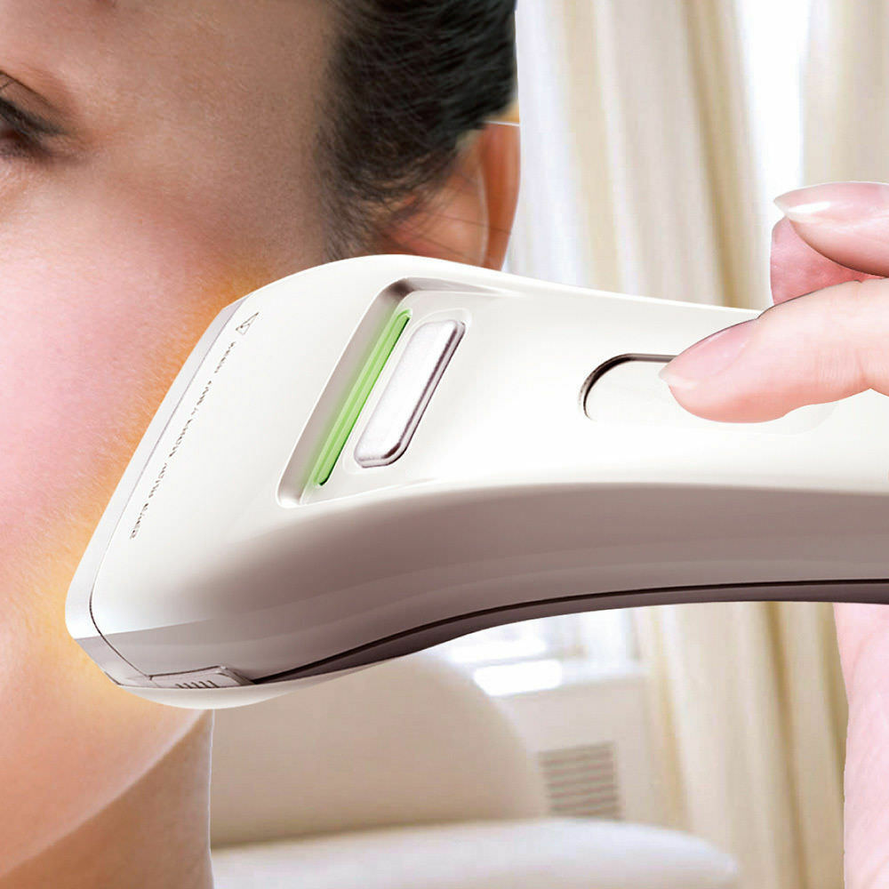 Portable IPL Laser Hair Removal Machine Portable Epilator With Two Flash Lamp HR Hair Removal SR Skin Rejunvenation