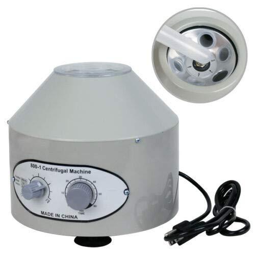 Portable Desktop Electric Centrifuge Machine Desktop Electric Lab Laboratory Medical Centrifuge Machine 4000rpm 1790xg with Timer and Speed Control 20 ml x 6 Tubes