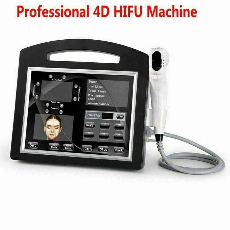 4D hifu machine with 1.5mm , 3.0mm, 4.5mm , 8.0mm , 13.0mm , 16.0mm cartridges, each cartridge has 20000 shots