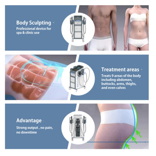 Professional 2/4 Handles Emslim Neo RF Body Slimming Sculpting Muscle Building Fat Loss Machine for Beauty Salon