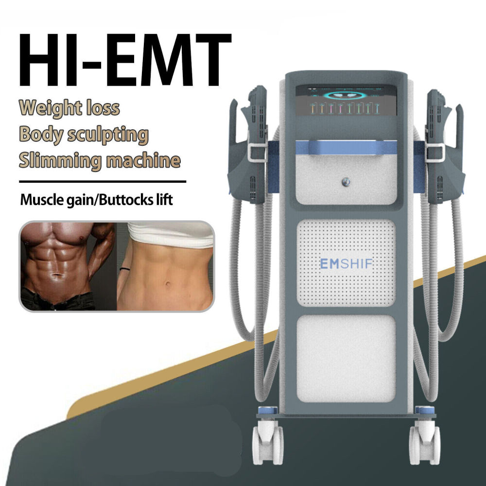 Professional 2/4 Handles Emslim Neo RF Body Slimming Sculpting Muscle Building Fat Loss Machine for Beauty Salon