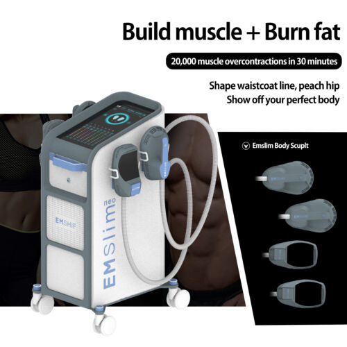 Professional 2/4 Handles Emslim Neo RF Body Slimming Sculpting Muscle Building Fat Loss Machine for Beauty Salon