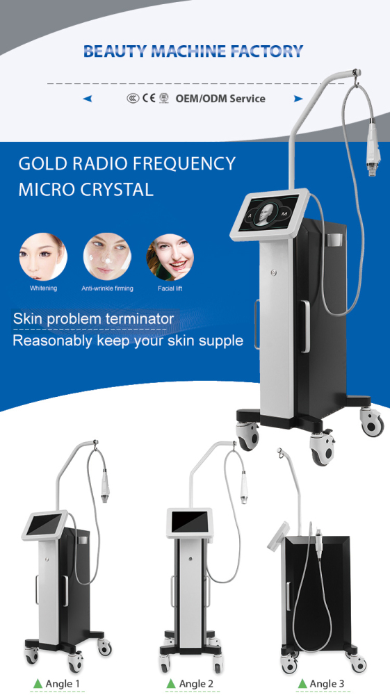 RF Fractional Microneedle Machine With Cold Hammer Anti-acne Shrink Pores Facial Skin Care Tools Stretch Marks Remover Equipment