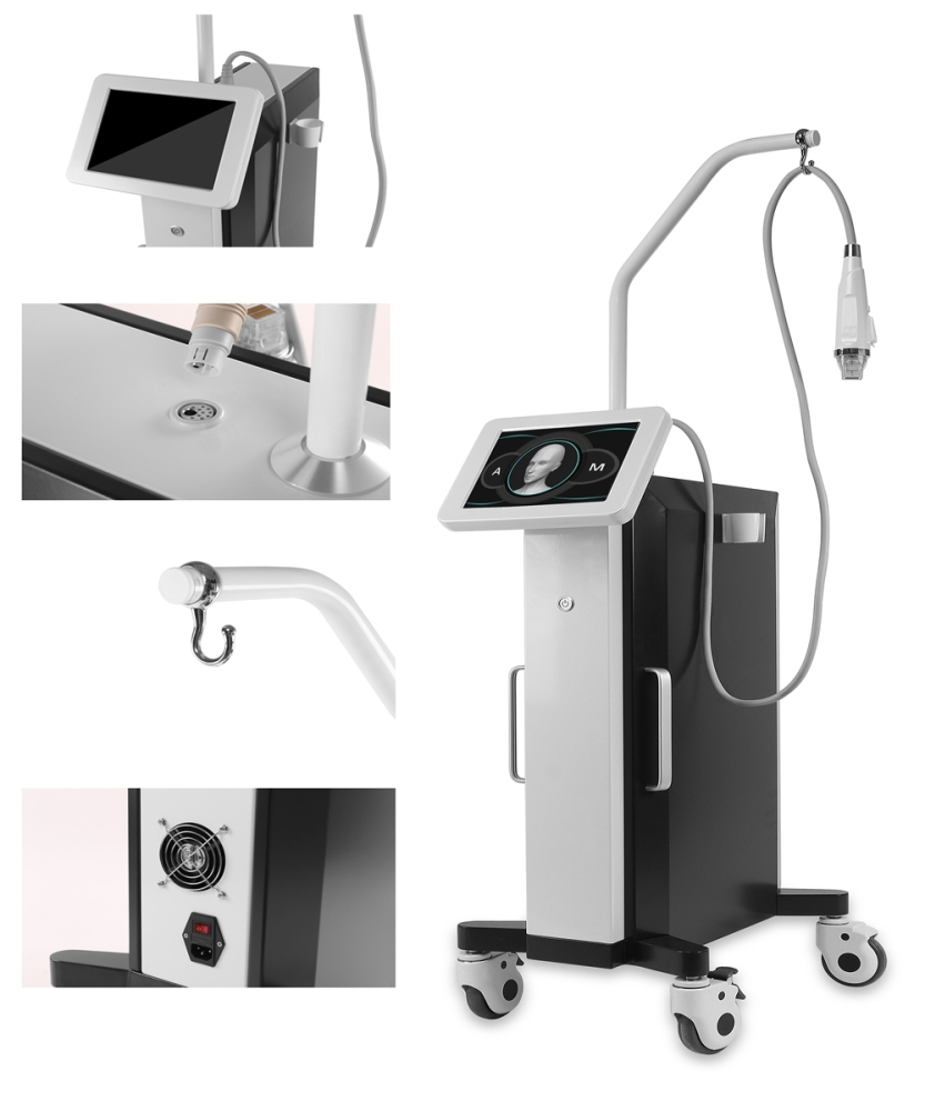 RF Fractional Microneedle Machine With Cold Hammer Anti-acne Shrink Pores Facial Skin Care Tools Stretch Marks Remover Equipment
