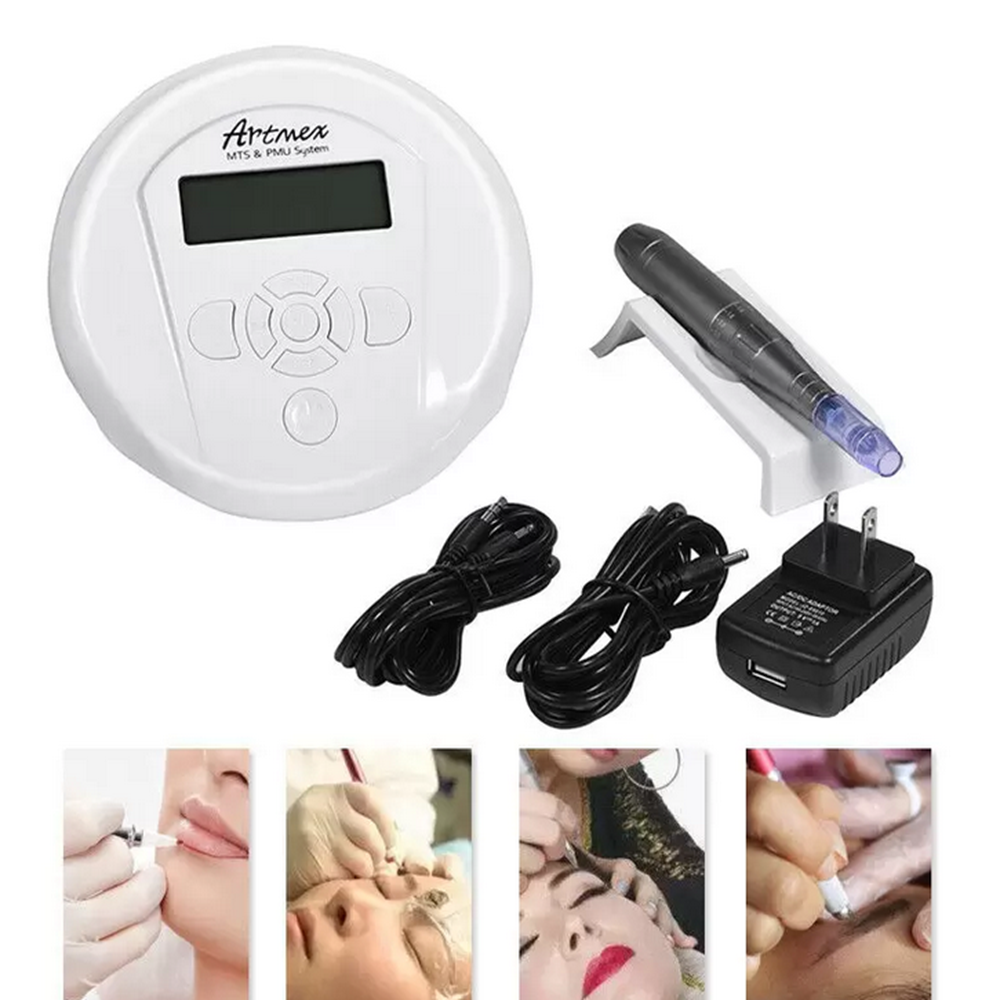 Portable Permanent Makeup Tattoo Machine Artmex V6 Eye brow Lip Line Rotary Pen MTS PMU System Skin Beauty Salon and Home Use