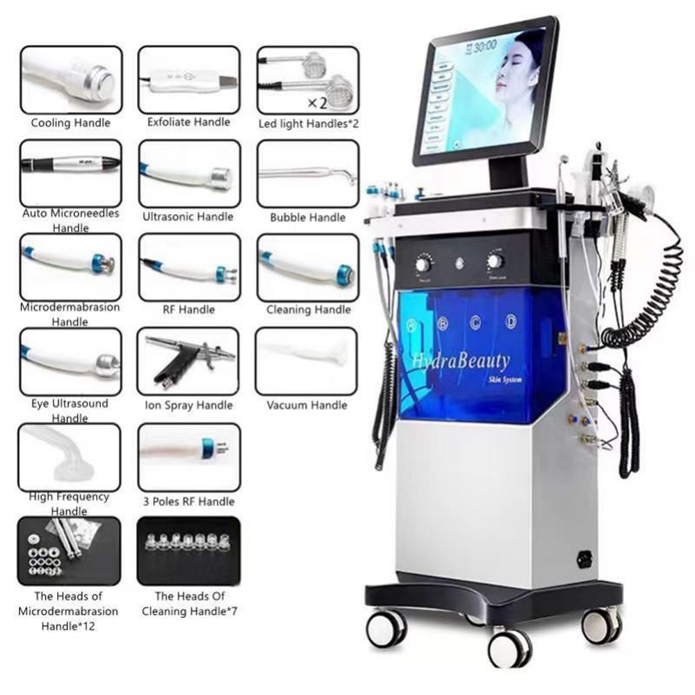 2023 Beauty Products Skincare Tools 14 in 1 Aqua Peel Hydra Dermabrasion Machine For Facial Care