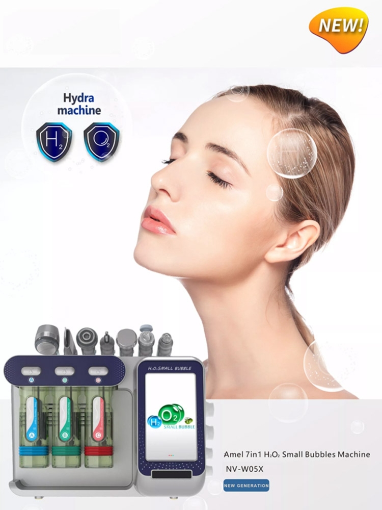 7 in 1 Facial Oxygen Jet Peel Hydro Dermabrasion Pore Shrink Skin Care Blackhead Remover Hydrafacial Machine Beauty Health 2023