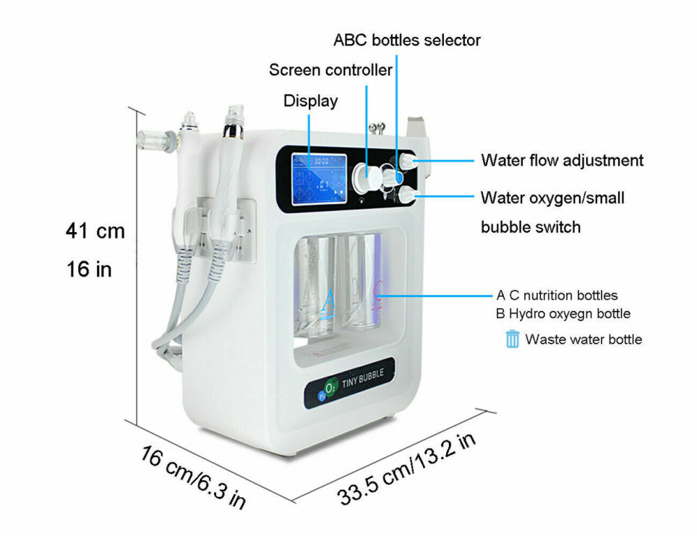 Hydra Dermabrasion RF Bio-lifting Spa Facial Machine Water Oxygen Jet Hydro Diamond Peeling Beauty Machine