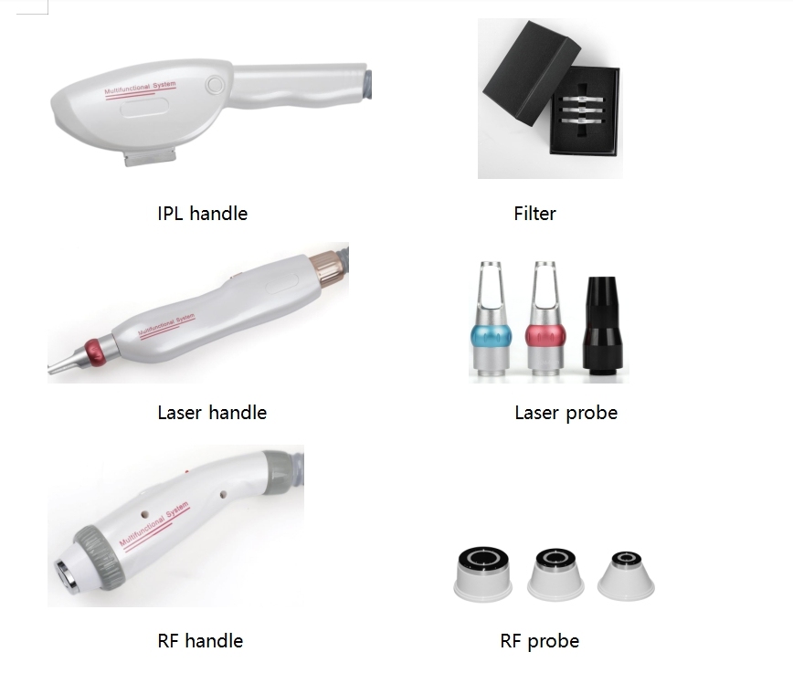 Picosecond Laser 3 in 1 Electron Light Hair Removal Ipl RF Handle Diode Laser Hair Removal Pigment Tattoo