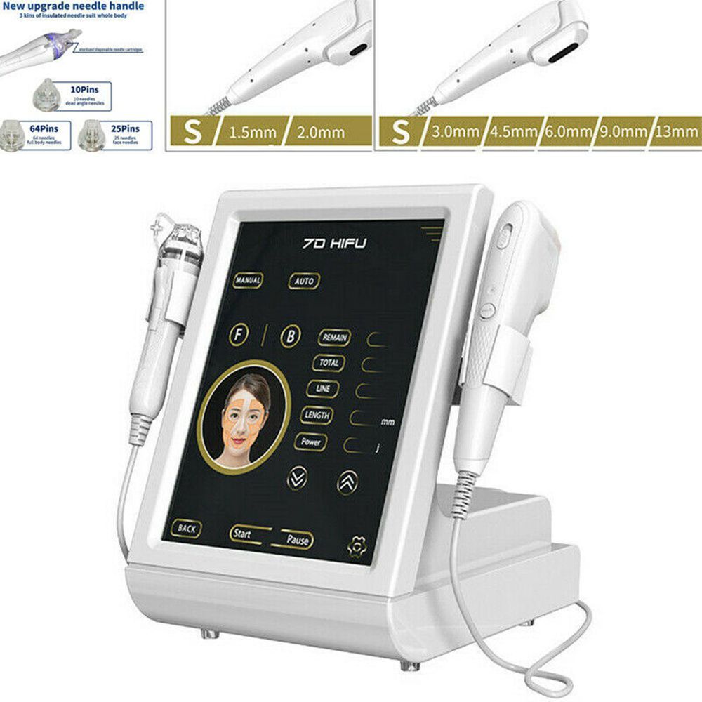 2IN1 7D Hifu and Microneedle Fractional RF Machine Anti Stretch Mark Fat Burn Skin Lifting