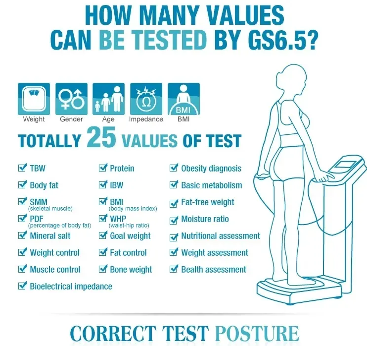 Professional 3D Scanner For Full Body Composition Analyzer GS6.5C+ Health Analyzer Machine Human Elements Analysis Equipment