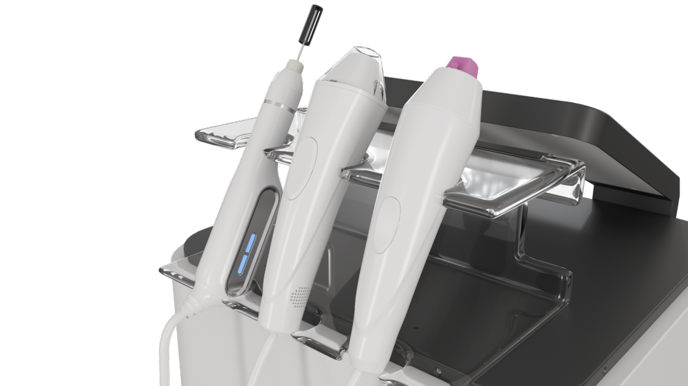 3in1 Fractional Plasma Jet Shower Needle for Acne Scar Removal Skin Tightening Face Lifting Wrinkle Pore Removal with 3 Handles