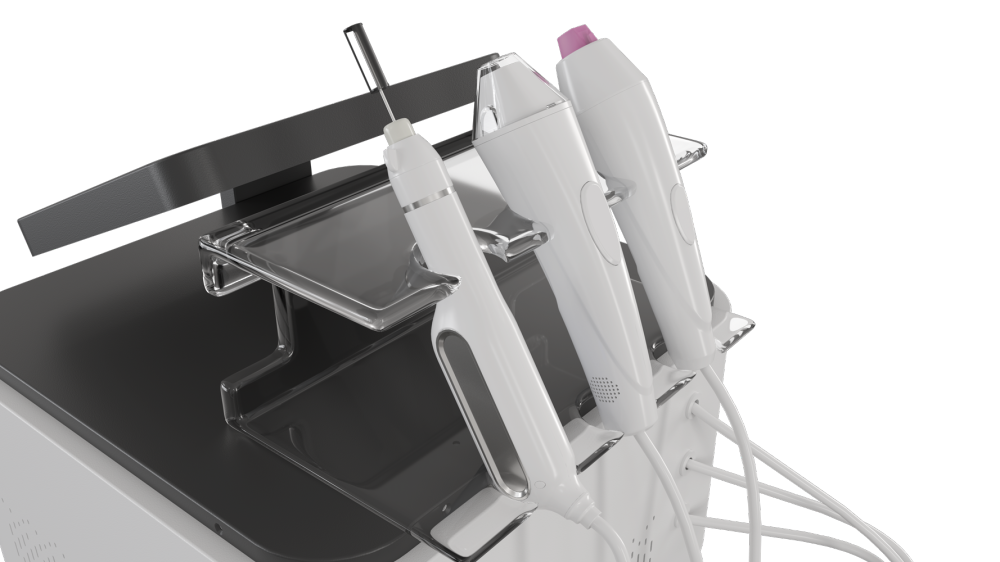 3in1 Fractional Plasma Jet Shower Needle for Acne Scar Removal Skin Tightening Face Lifting Wrinkle Pore Removal with 3 Handles