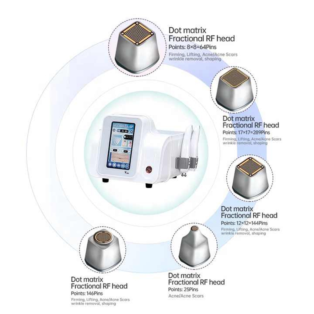 Non Operative Radio Frequency Skin Tightening Lattice Face Lifting Fractional Rf Microneedling Machine RF Equipment