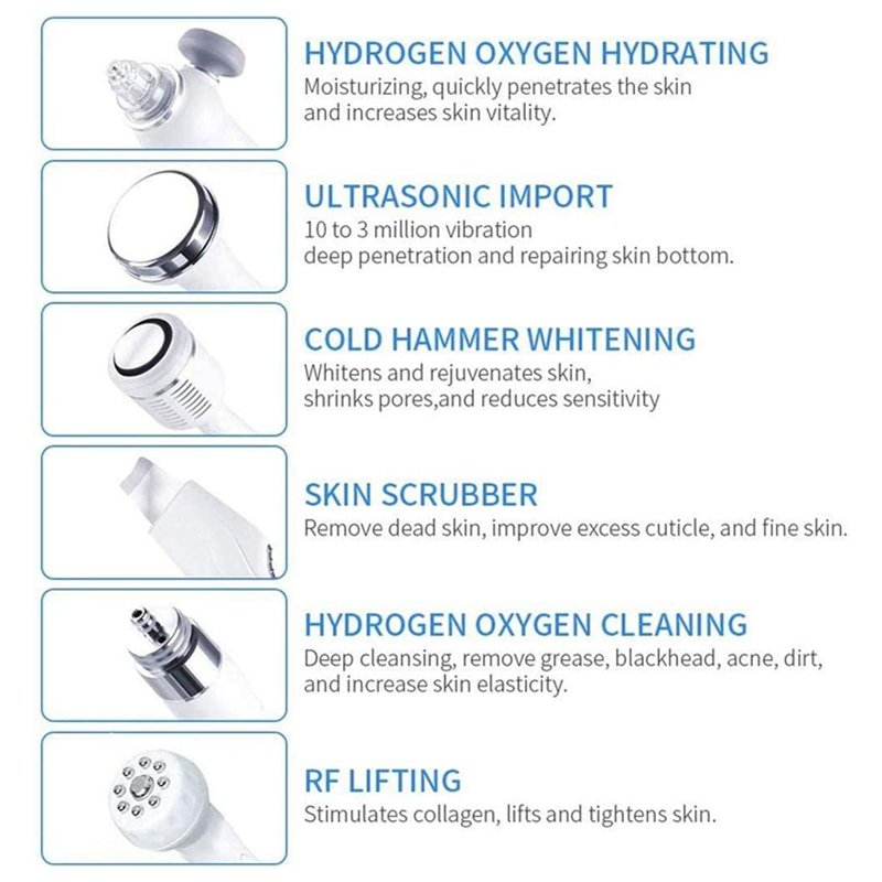 7 In 1 H2O2 Water Oxygen Jet Peel Hydro Beauty Skin Cleansing Hydradermabrasion Machine Facial Machine Water Aqua Peeling