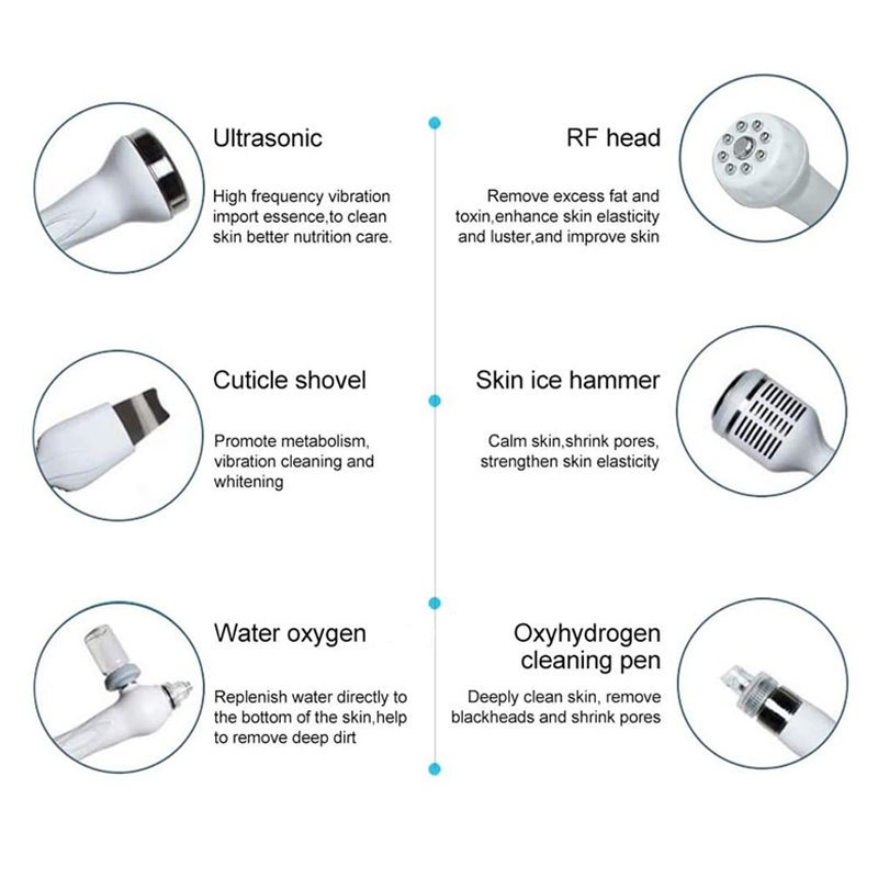 7 In 1 H2O2 Water Oxygen Jet Peel Hydro Beauty Skin Cleansing Hydradermabrasion Machine Facial Machine Water Aqua Peeling