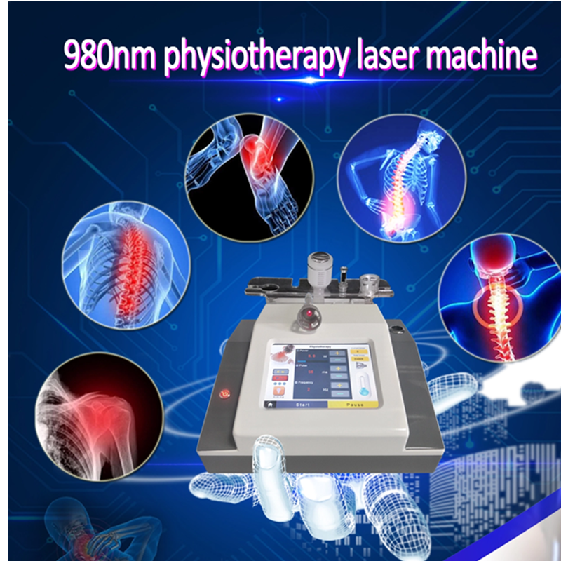 Professional 5 IN 1 980nm Diode Laser Vascular Spider Veins Removal Nails Fungus Machine