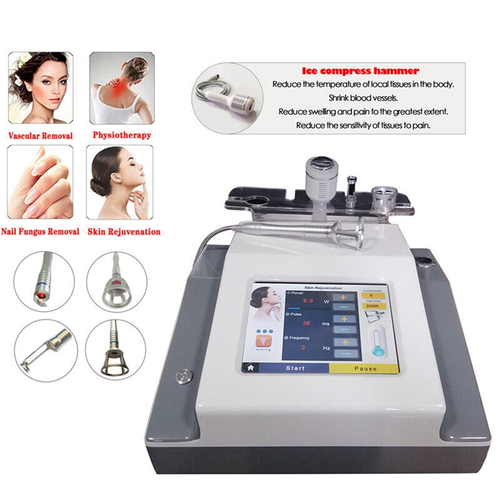 Professional 5 IN 1 980nm Diode Laser Vascular Spider Veins Removal Nails Fungus Machine