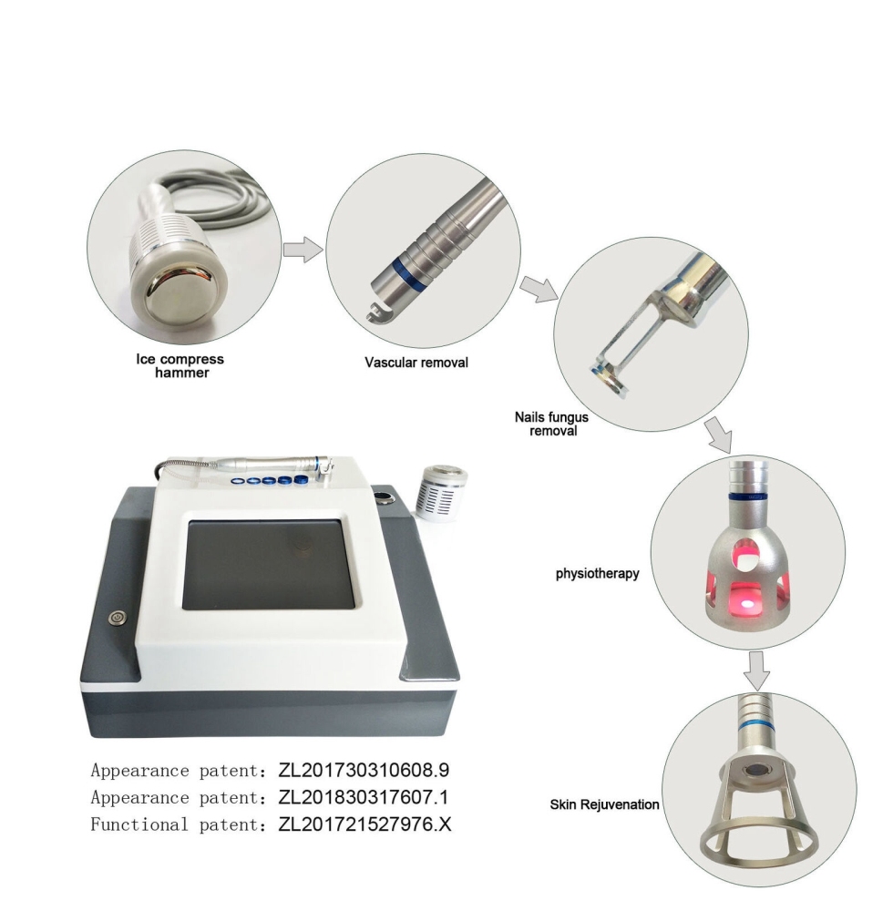 Professional 5 IN 1 980nm Diode Laser Vascular Spider Veins Removal Nails Fungus Machine