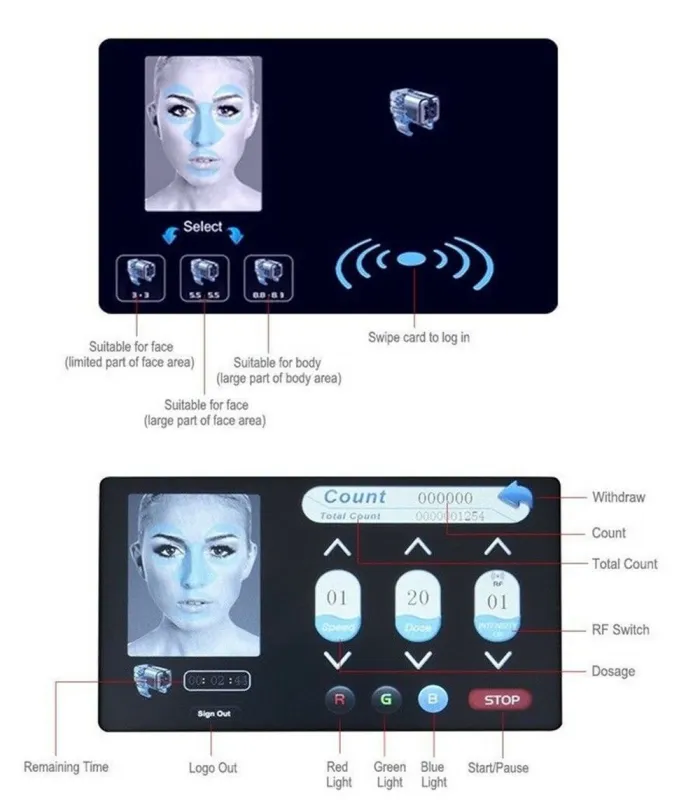 Portable RF Nano Water Mesotherapy Gun Wrinkle Removal Face Skin Care Lifting Beauty Spa Wrinkle Removal