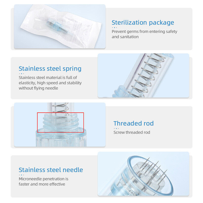 Spare Parts 12/36/42/round nano Pins For Ultima X5 Screw Port Micro Cartridges Replace for X5 Pen Auto Micro Tips