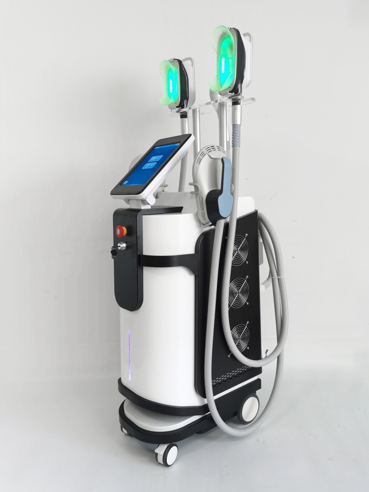 Weight Loss Slim Body Contouring Sculpting Machine EMS With rf 2 Handles EMS Slim NEO RF Muscle Sculpting Machine