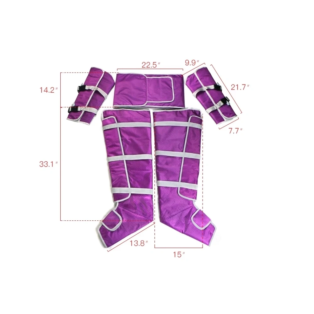 New Electric Air Compression Body Massager Air Circulation Pump Leg Wraps Foot Ankles Socks Detoxification Machine EMS