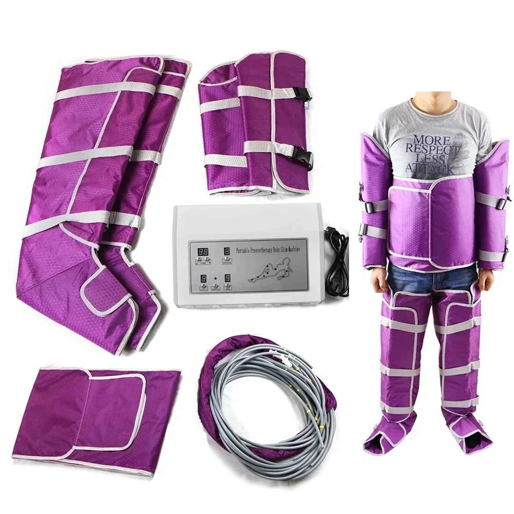 New Electric Air Compression Body Massager Air Circulation Pump Leg Wraps Foot Ankles Socks Detoxification Machine EMS