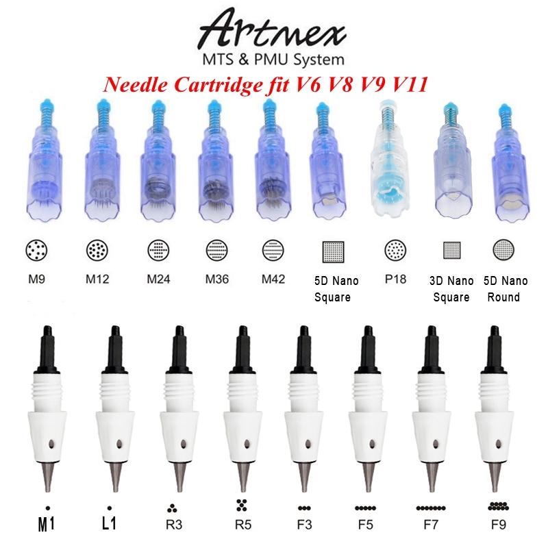 MTS PMU Tattoo Needle Cartridge For Permanent Makeup Machine Artmex V3 V8 V6 V11 V9