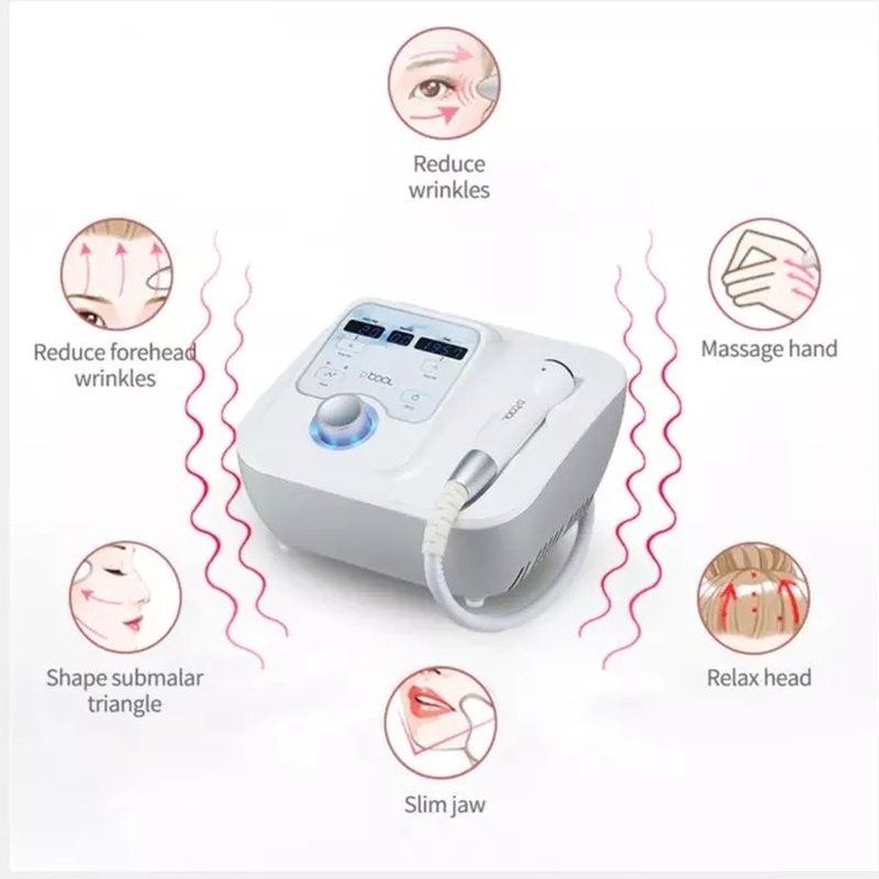 Portable DCool 3 in 1 Cryo Electroporation Cold Hot EMS Therapy Face Lifting Machine For Skin Tightening Anti Puffiness Facial