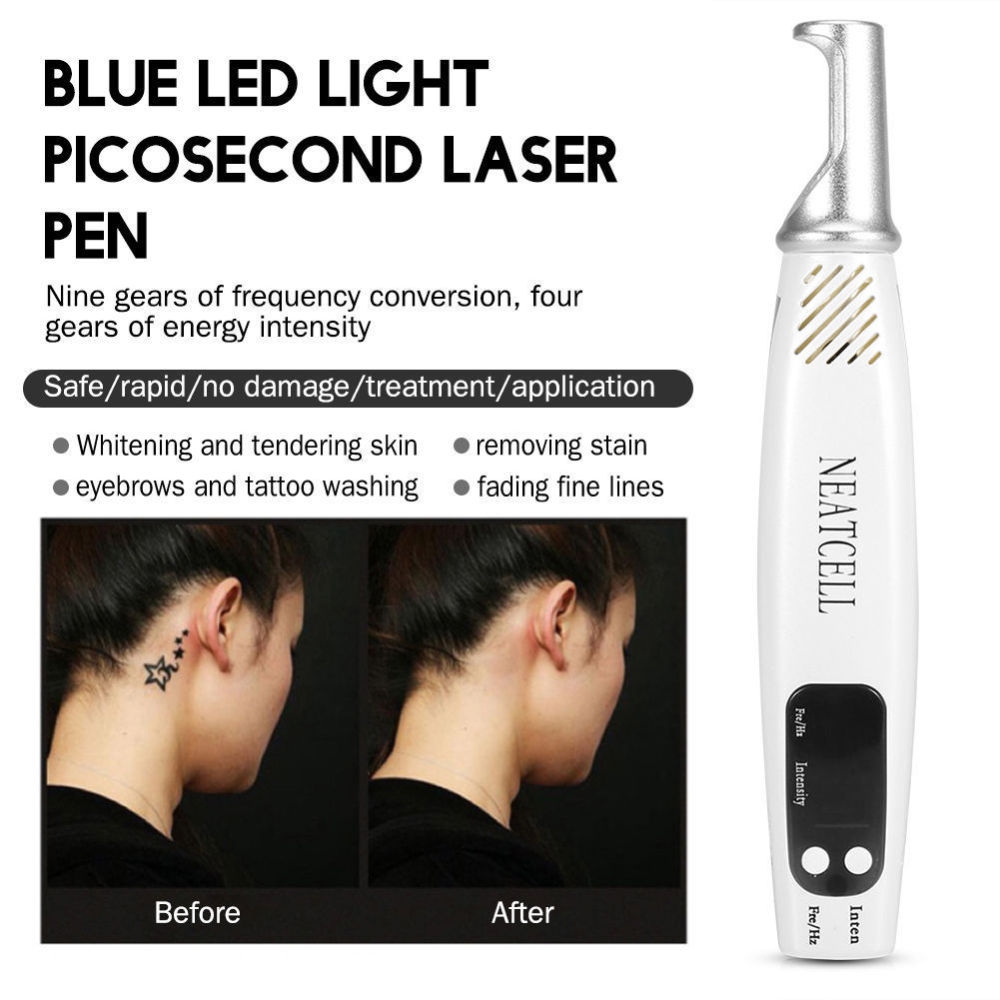 Handheld Mini Tattoo Removal Machines Neatcell poiniter Laser Picosecond Pen Freckle Mole Dark Spot Pigment Acne scars remover Beauty Device