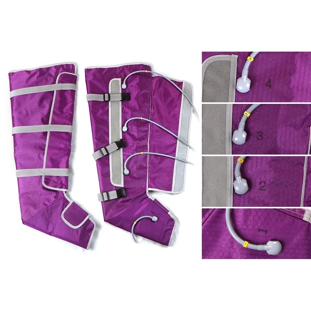 New Electric Air Compression Body Massager Air Circulation Pump Leg Wraps Foot Ankles Socks Detoxification Machine EMS
