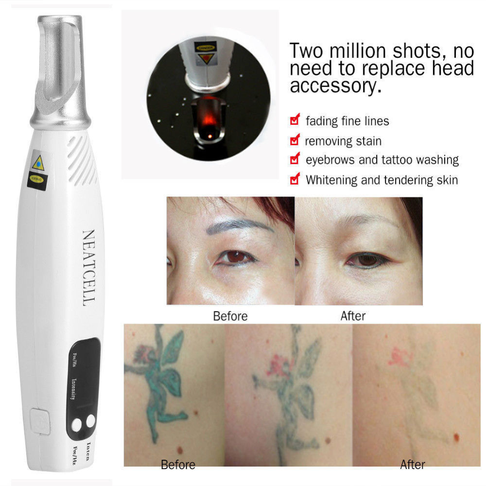 Handheld Mini Tattoo Removal Machines Neatcell poiniter Laser Picosecond Pen Freckle Mole Dark Spot Pigment Acne scars remover Beauty Device
