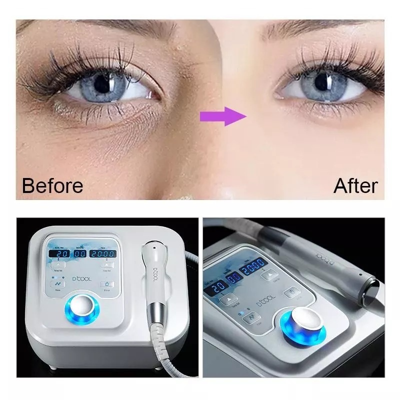 Portable DCool 3 in 1 Cryo Electroporation Cold Hot EMS Therapy Face Lifting Machine For Skin Tightening Anti Puffiness Facial