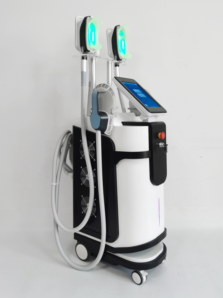 Weight Loss Slim Body Contouring Sculpting Machine EMS With rf 2 Handles EMS Slim NEO RF Muscle Sculpting Machine