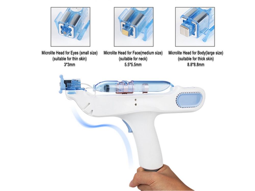 Replace 3in1 Microlite Head Syringe Tube Accessories for RF Meso Gun Face Lift for RF Nano Water Mesotherapy Gun