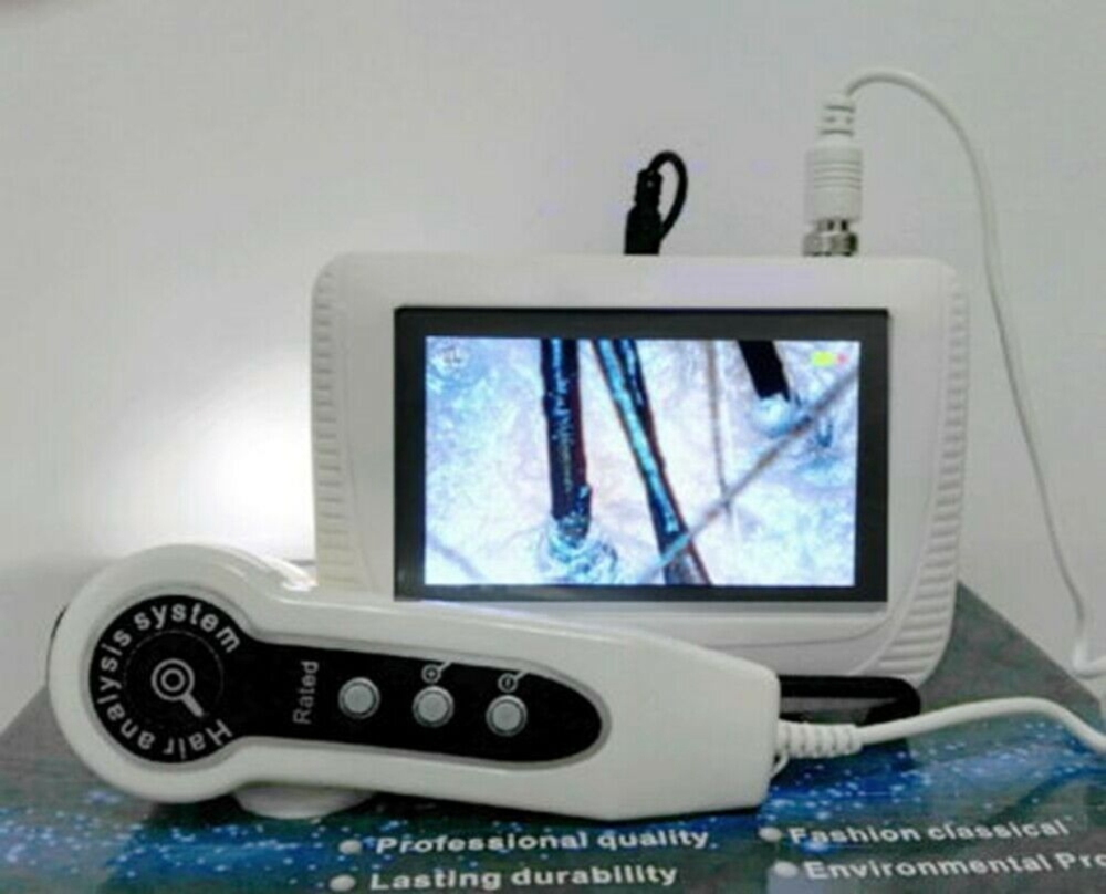 50X/200X Magnifying Skin Analyzer Rechargeable Detector Hair Follicle Oil Moisture Pigment Tester Scalp/Face Skin Care Monitor
