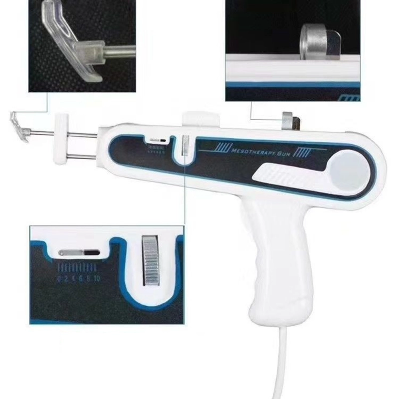 Mesoherapy Gun Beauty Machine Mesogun Injection Facial Beauty Nano Water Face Treatment Catheter and Presser Foot
