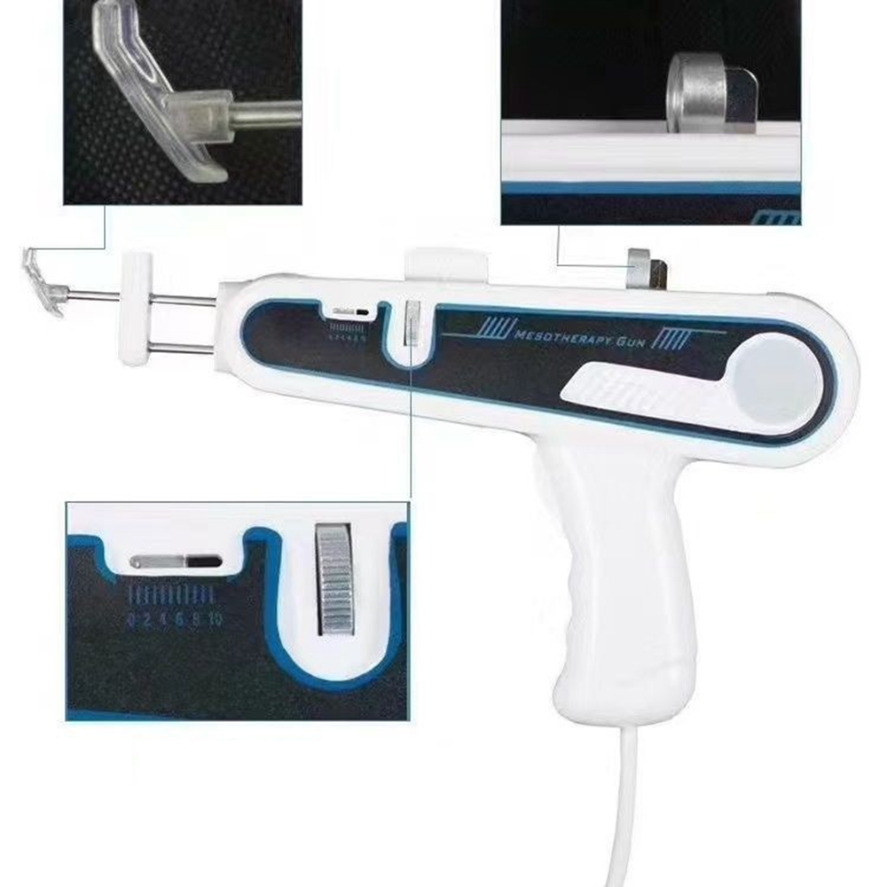 Mesoherapy Gun Beauty Machine Mesogun Injection Facial Beauty Nano Water Face Treatment Catheter and Presser Foot