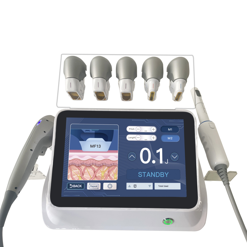 Portable 2in1 Professional Multi-Functional Beauty Equipment Ultrasound 7D HIFU Machine Face Eyes Lifting Body Slimming Vaginal Skin Tightening Wrinkle Removal