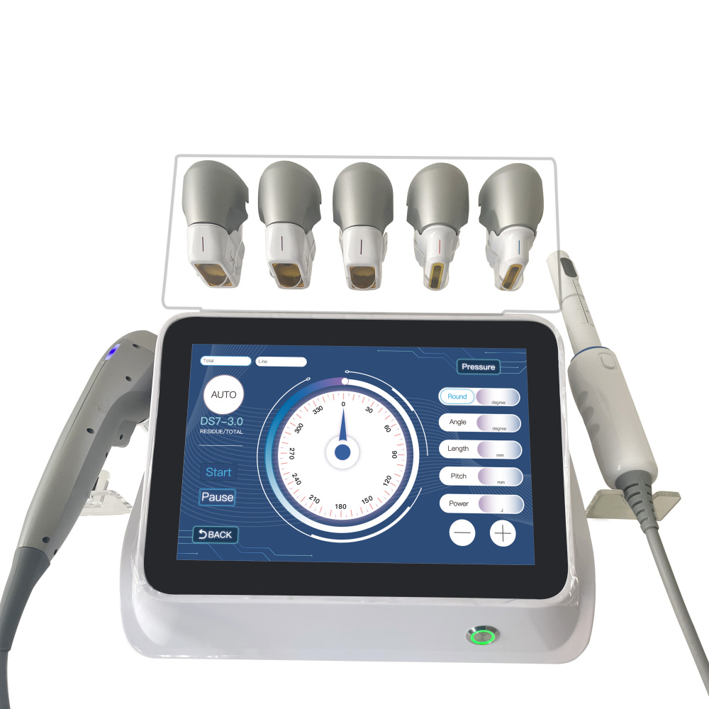 Portable 2in1 Professional Multi-Functional Beauty Equipment Ultrasound 7D HIFU Machine Face Eyes Lifting Body Slimming Vaginal Skin Tightening Wrinkle Removal