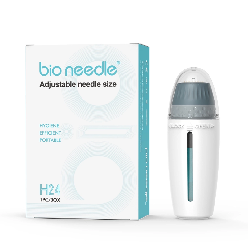 Portable Hydra Aqua Gold Microneedle HN24 Adjustable Needle Length Skin Care Rejuvenation