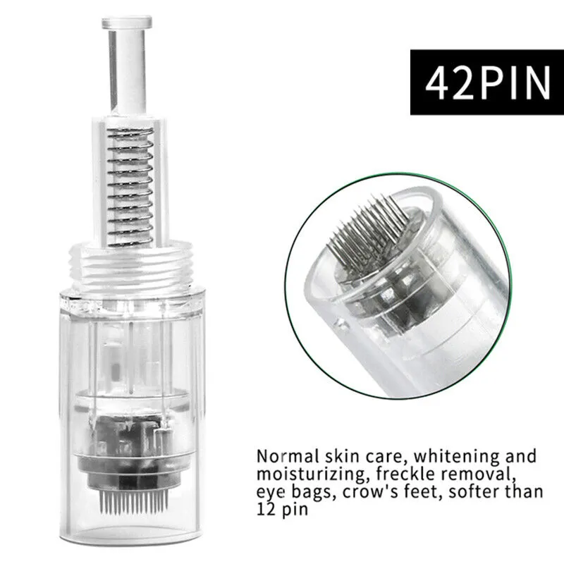 Replacement Screw Type 9/12/24/36/42/round nano Pins Microneedle Cartridge Tips for Screw Port Pen