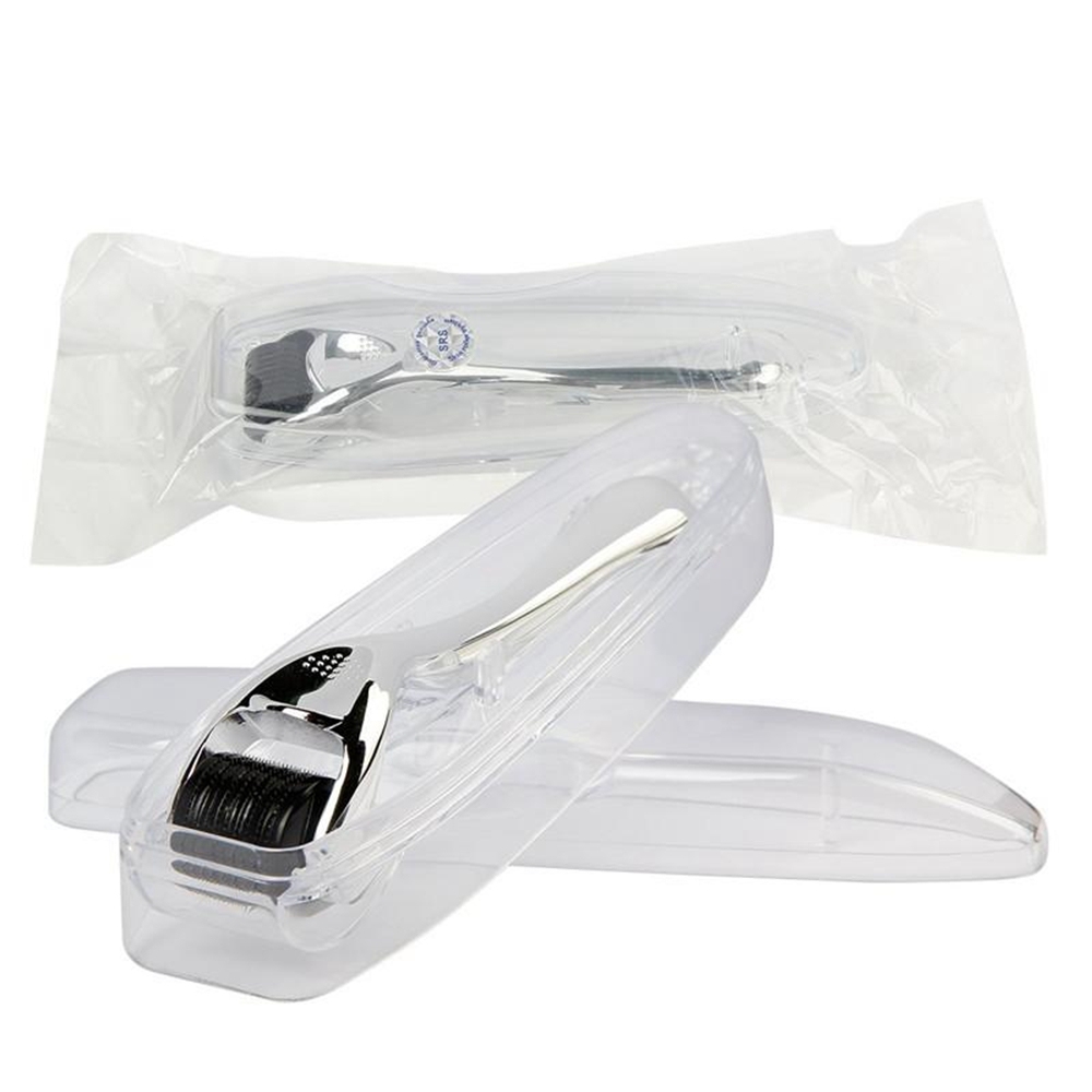 50pcs 0.3mm+50pcs 0.75mm 540 Stainless Steel Micro Derma Roller For Acne Scars Wrinkles,Beard, Hair Loss