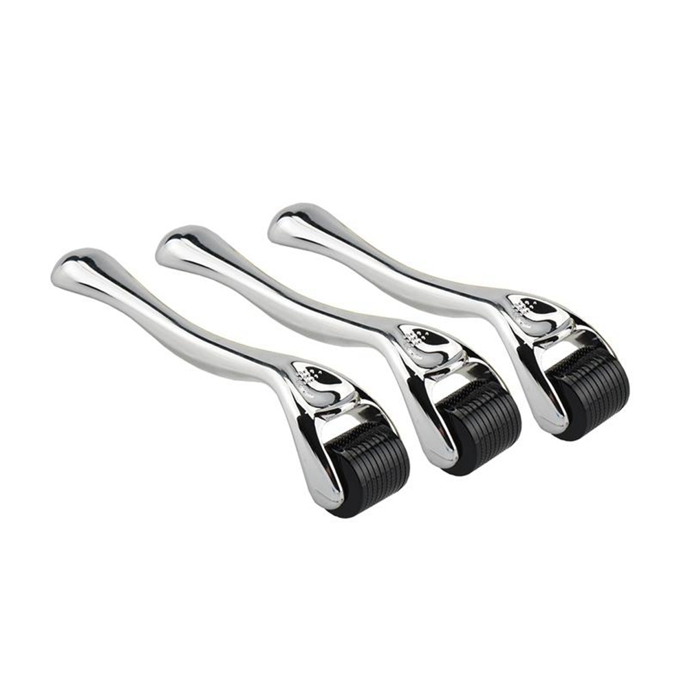 50pcs 0.3mm+50pcs 0.75mm 540 Stainless Steel Micro Derma Roller For Acne Scars Wrinkles,Beard, Hair Loss