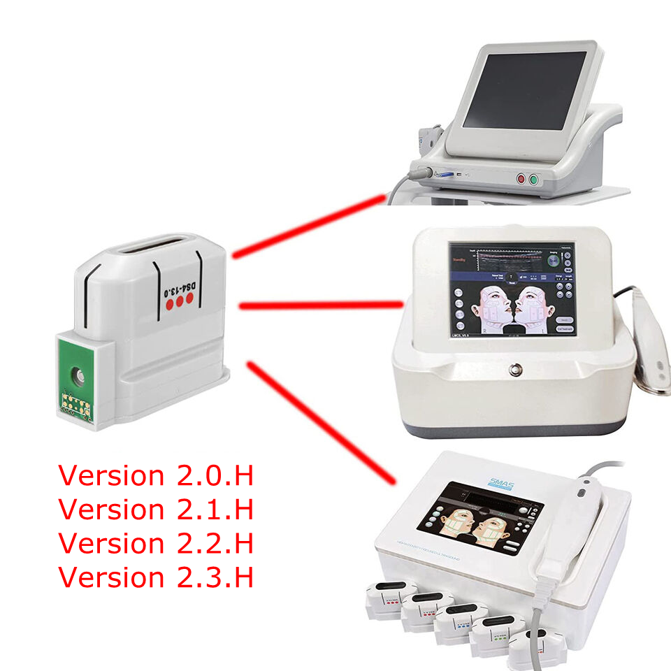 Version2.0.H HIFU Machine Ultrasound Face 10000 Shots Exchangeable Facial Body Vaginal Cartridge/Anti Aging HIFU Transducer