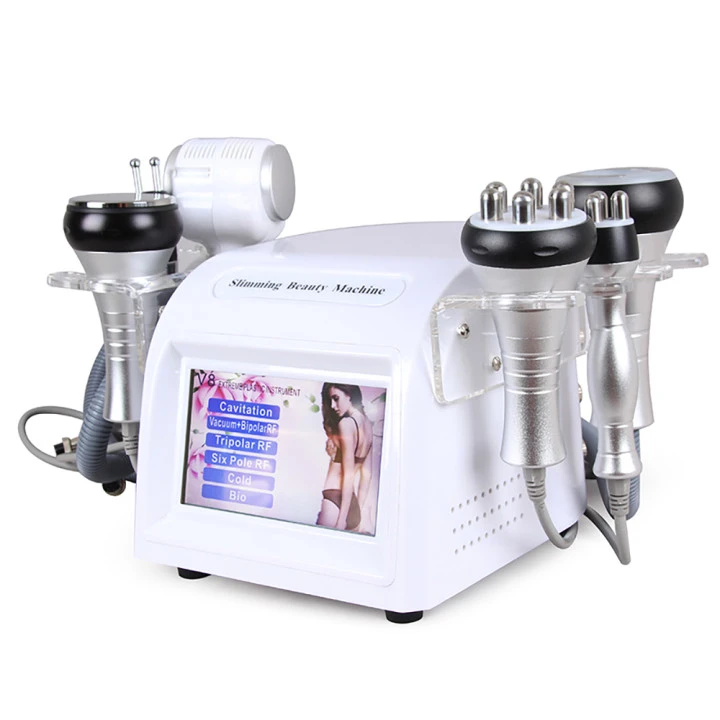 6in1 40k ultrasonic Cavitation RF Slimming Machine Freeze Cold hammer Cellulite Slimming Body Vacuum body face RF equipment Mini