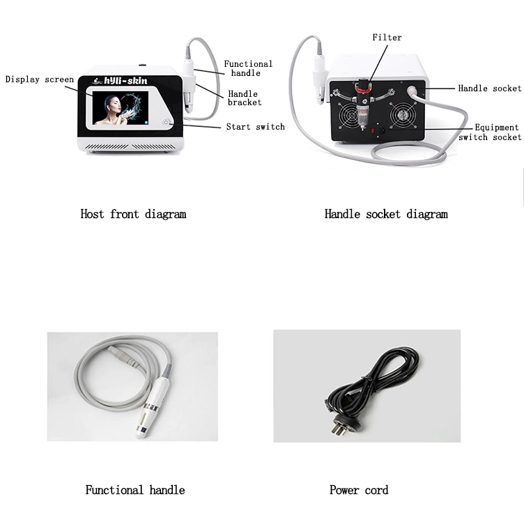 Non-Invasive Needle Free Meso Gun Machine Anti-Wrinkle Skin Whitening Skin Rejunation No-Needle Meso Device