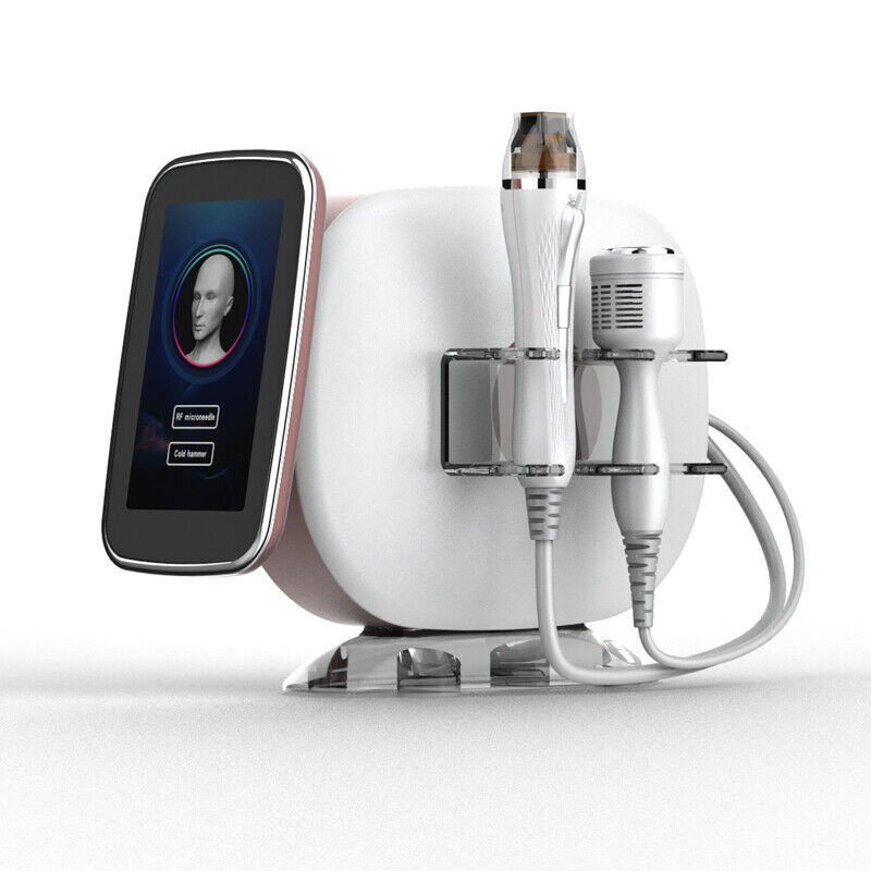 Portable 2in1 Gold RF Microneedle Machine Face Lift Skin Care Stretch Marks Scar Remover Beauty Salon and Home Use