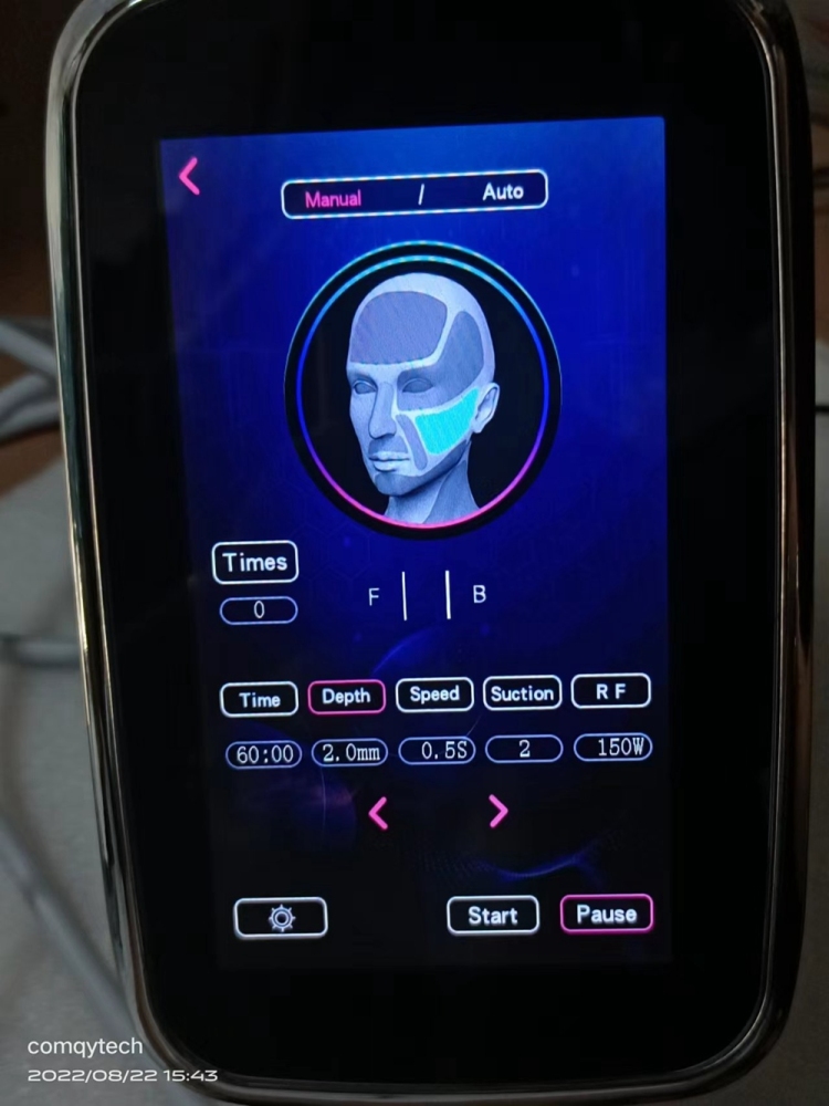 Portable 2in1 Gold RF Microneedle Machine Face Lift Skin Care Stretch Marks Scar Remover Beauty Salon and Home Use